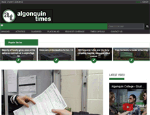 Tablet Screenshot of algonquintimes.com